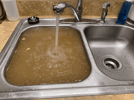 backflow in sink