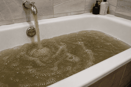 backflow in tub