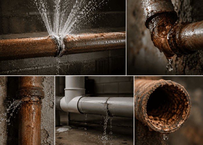 causes of pipe repair