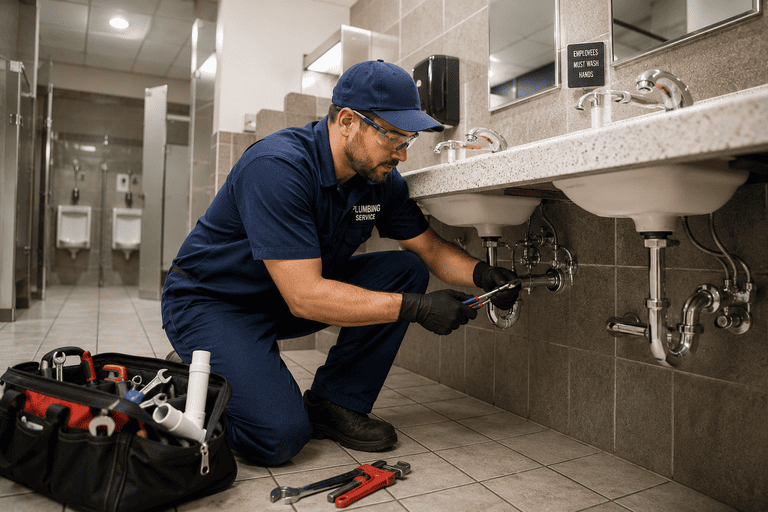 commercial bathroom