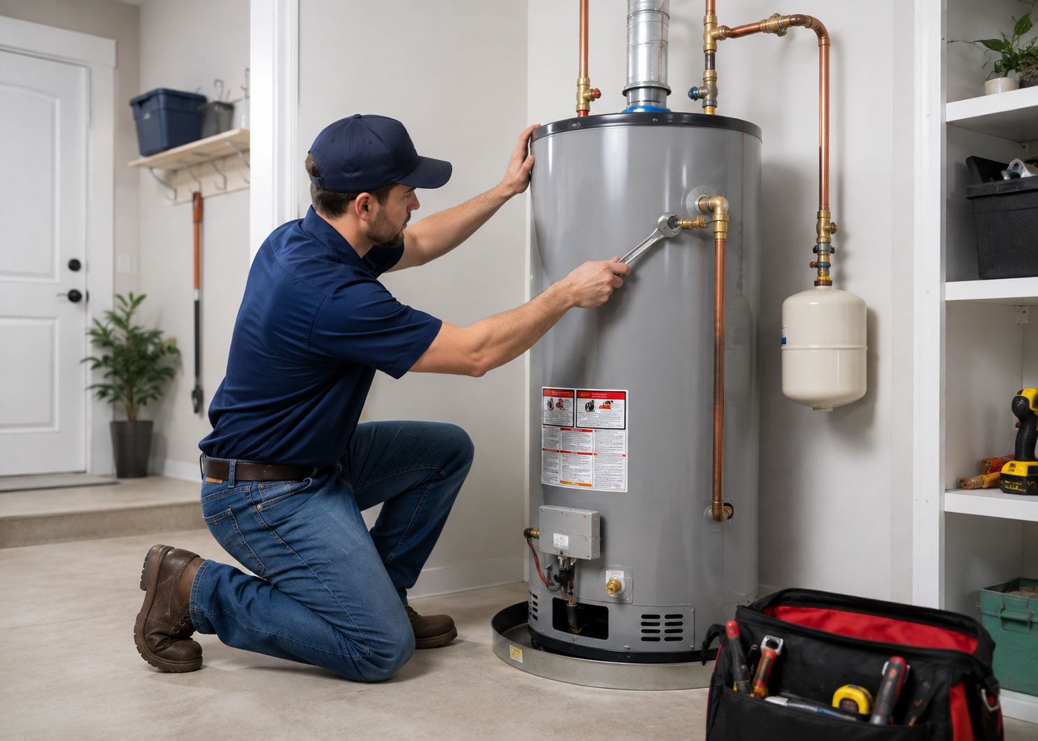 residential water heater install