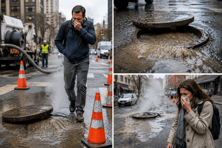 sewer leak