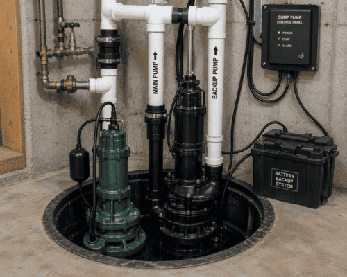 combination sump pump